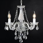 евтин кристален полилей за спалня,хол Gladiolo/Aca lighting