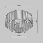 Елегантна плафониера  FRAME/ MAYTONI