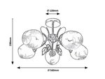 полилей АНТИЧЕН СТИЛ за трапезария Fauna/RABALUX