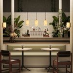 полилей с мраморни стъкла за хол,трапезария Maris/Maytoni