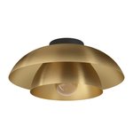 Модерна плафониера CENCIARA EGLO 900848 – черна и драскан месинг