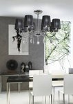 полилей с черни абажири за хол Sorento/Candellux