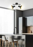 спот с две крушки Е27 черен Diso/CANDELLUX