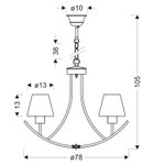полилей ковано желязо голям за хол,трапезария Londyn/Candellux