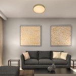 плафон златен лед 3000К за спалня,детска стая, кухня Tesia/Rabalux
