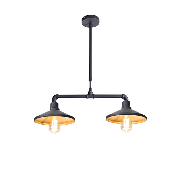полилей  за кухня с две крушки Pipe/Aca lighting