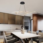 led полилей за трапезария,всекидневна, златен  Severine/Rabalux