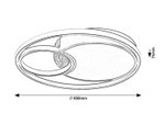лед плафониера с дистанционно Leola/Rabalux