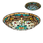 плафониера тиффани за спалня,всекидневна морски кончета Tiffany/Luxera
