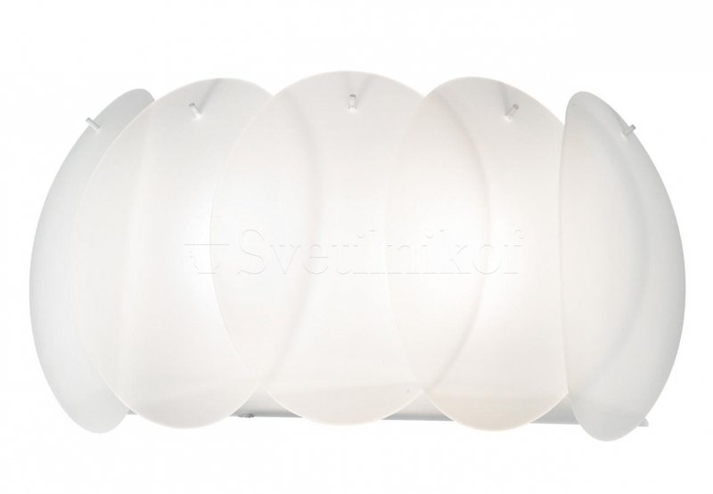 аплик от стъкло за хол OVALINO AP2 bianco
