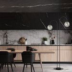 модерен лампион черен със стъкла ARCHI LP2/EMIBIG